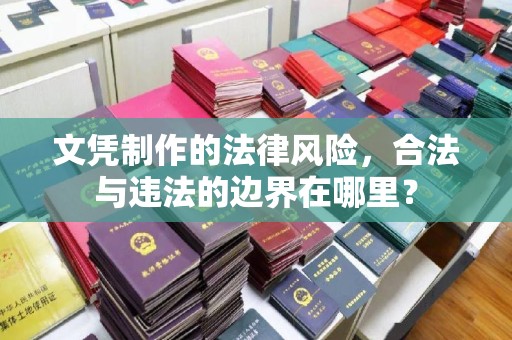 麻城文凭制作的法律风险，合法与违法的边界在哪里？